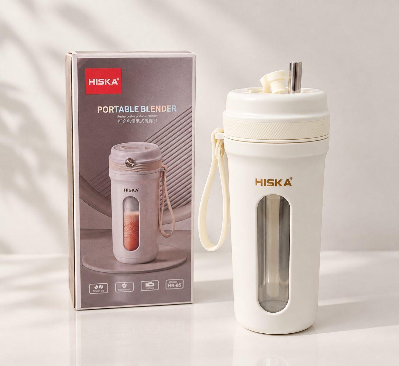 مخلوط‌کن شارژی و قابل حمل HISKA | مدل HR-85